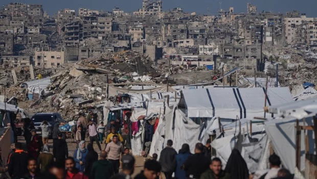 La campaña por aire y tierra de las fuerzas israelíes arrasó con la mayor parte de la diminuta y superpoblada Franja de Gaza.