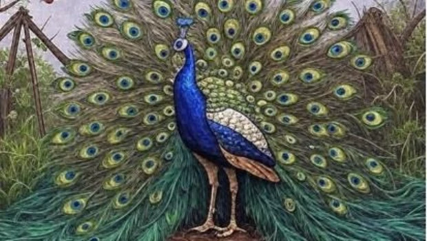Un pavo real