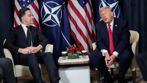 El presidente estadounidense, Donald Trump y el secretario general de la OTAN, Mark Rutte