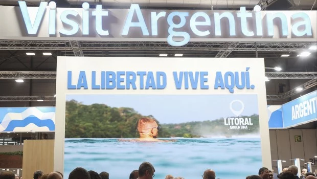 El stand de Argentina en la Feria Internacional del Turismo de Madrid (Fitur).