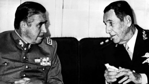Augusto Pinochet y Juan Domingo Perón.