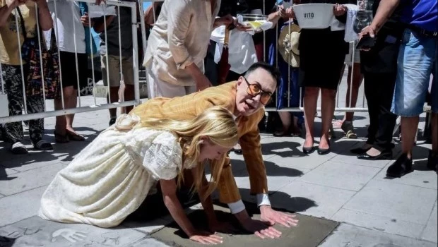 Marcelo Polino en la Vereda de las Estrellas en el Hermitage