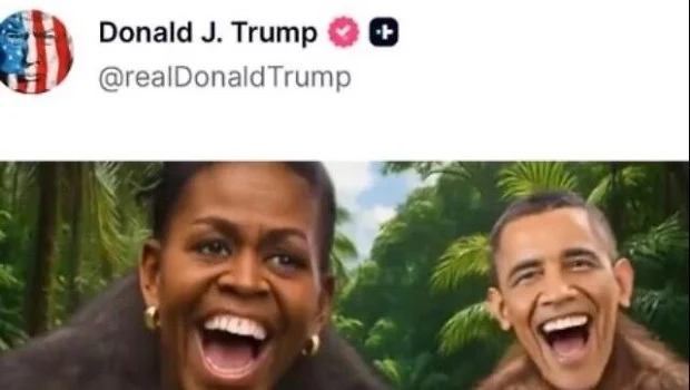 Trump borró de su cuenta de Truth Social el video en el que los Obama aparecen como simios