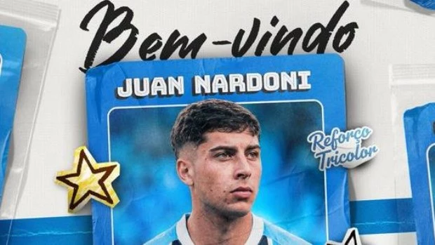 Se destrabó el fichaje de Nardoni y ya lo presentaron en Gremio