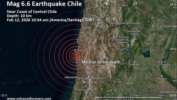 Un sismo de 6,1 grados sacudió a Chile y se sintió en varias provincias argentinas