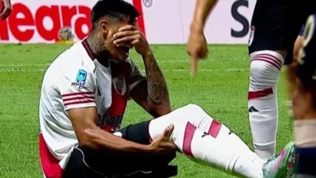 Más malas noticias para River: Portillo se rompió los ligamentos cruzados
