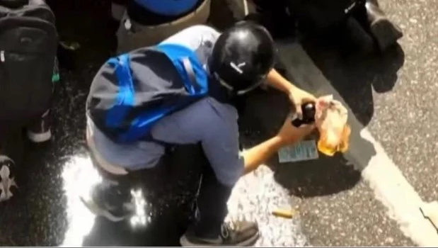 Detuvieron al primer manifestante identificado por destrozos y bombas molotov en el Congreso