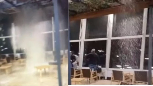 Derrumbe en el Aeroparque Jorge Newbery: se cayó parte del techo en la zona de embarque internacional