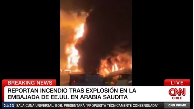 La Embajada de Estados Unidos en Arabia Saudita fue atacada presuntamente por Irán