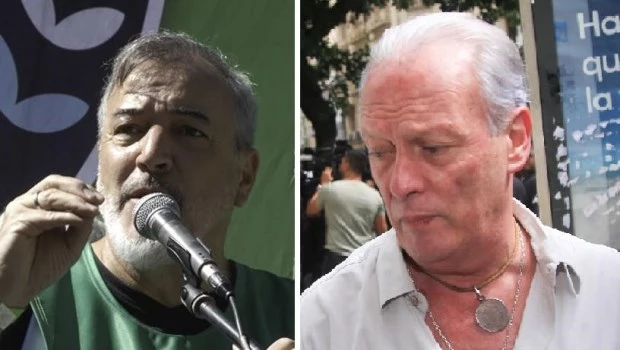 Rodolfo Aguiar y Andrés Rodríguez, titulares de ATE y UPCN, respectivamente.