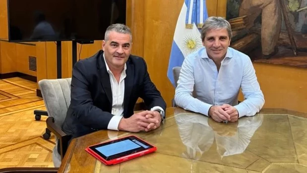 Fernando Bearzi y Luis Caputo. ARCHIVO