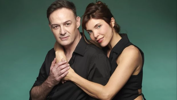 Josefina Scaglione con Santiago Otero Ramos, con quien esta tarde estrena en el Picadero.