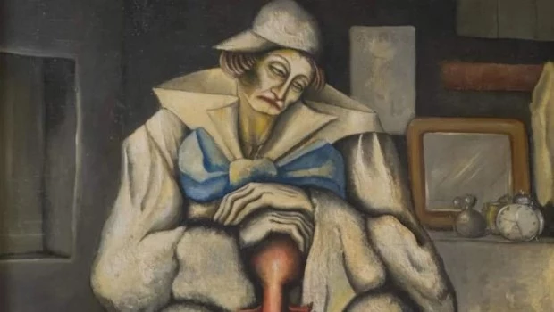 ‘El circo se va’ es una obra del enigmático Benjamín Solari Parravicini.