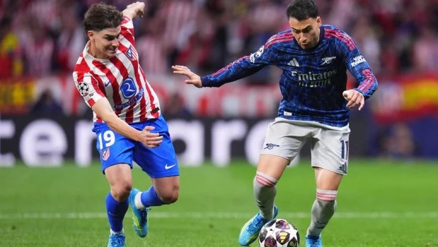 Atlético Madrid y Arsenal empataron en la ida de las semifinales de la Champions League
