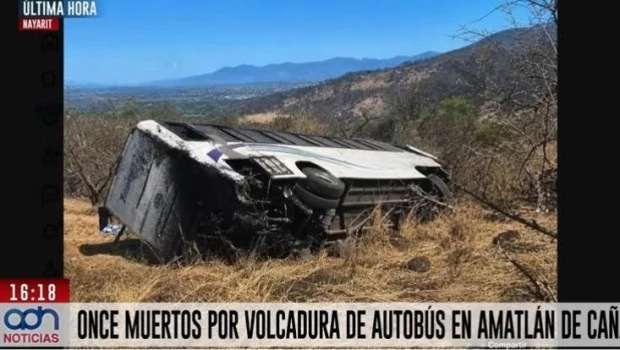 México: 11 muertos y 31 heridos por el vuelco de un ómnibus de turismo