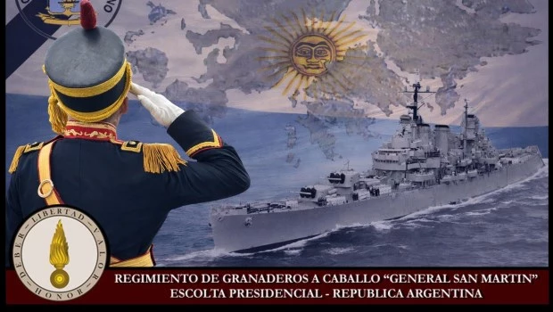 El homenaje en las redes sociales del Regimiento de Granaderos.