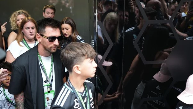 Messi revolucionó el paddock de la Fórmula 1