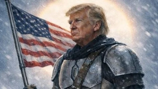 La Casa Blanca difundió una imagen de Trump como ‘The Mandalorian’