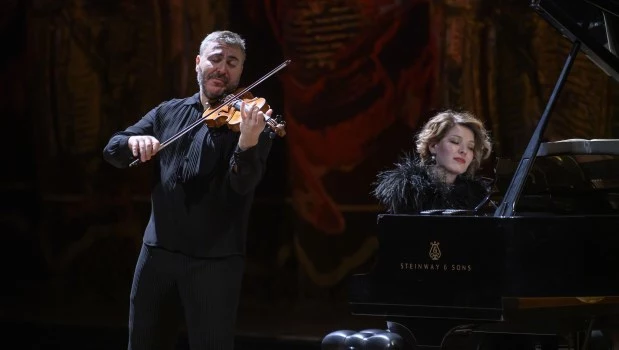 Maxim Vengerov y Polina Osetinskaya demostraron su maestría.