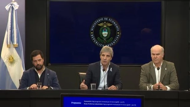 Caputo confirmó que la baja de las retenciones no dependerá de la recaudación