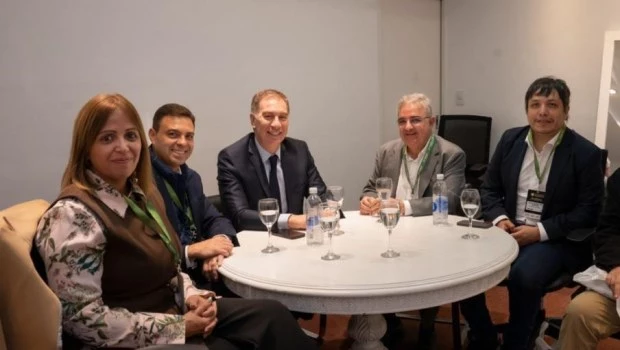 Diego Santilli mantuvo un encuentro de trabajo con el mandatario de Catamarca, Raúl Jalil.