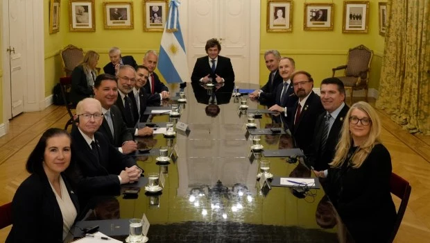Milei recibió a Lamelas y una delegación de congresistas estadounidenses