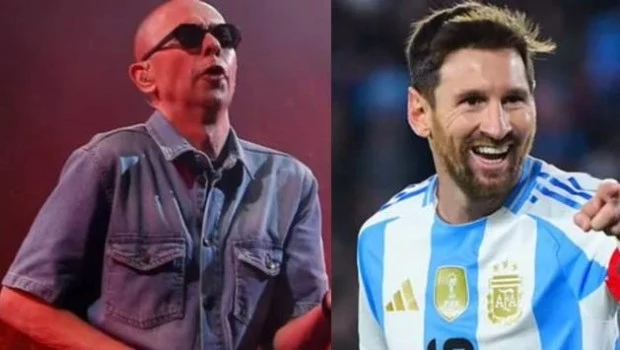 Se conoció un audio del Indio Solari grabó para Messi