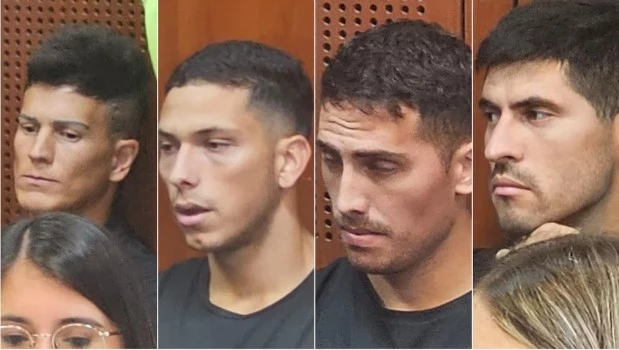 Sebastián Sosa, Braian Cufré, Abiel Osorio y José Florentín, que habían sido denunciados por una joven tucumana en 2024.