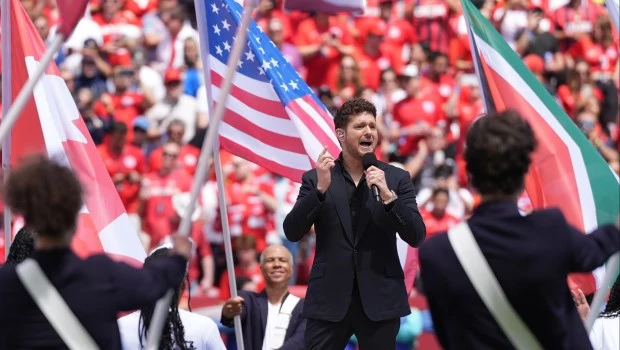 Michael Buble fue uno de los protagonistas de la ceremonia inaugural en Canadá.