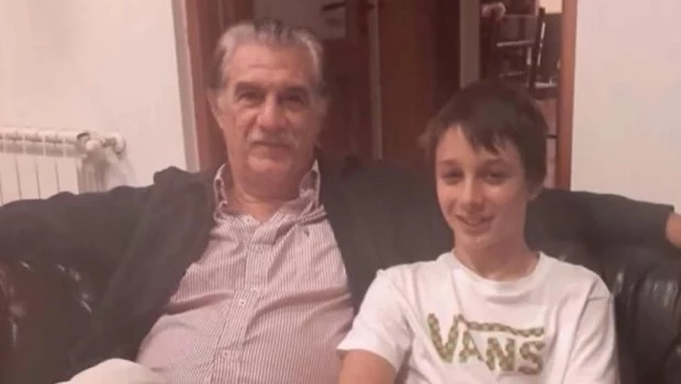 Federico Storani y su hijo Manuel, quien perdió la vida en ese accidente.