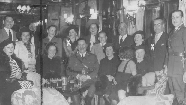 Abril de 1939: Perón a bordo del transatlántico Conte Grande, rumbo a Europa.