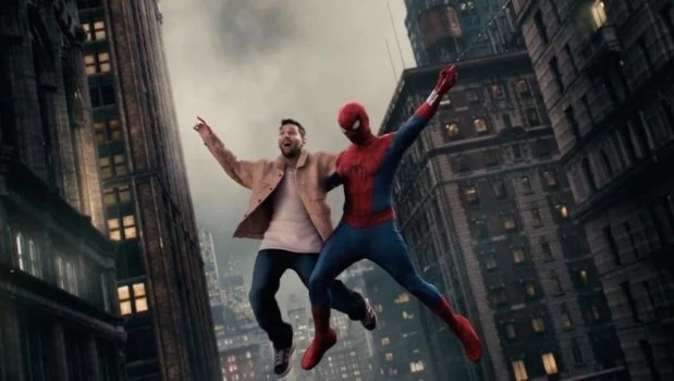 Y un día Messi voló con Spider-Man