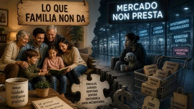Lo que familia non da, mercado non presta