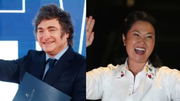 Milei se comunicó con Keiko Fujimori tras el triunfo en Perú para felicitarla