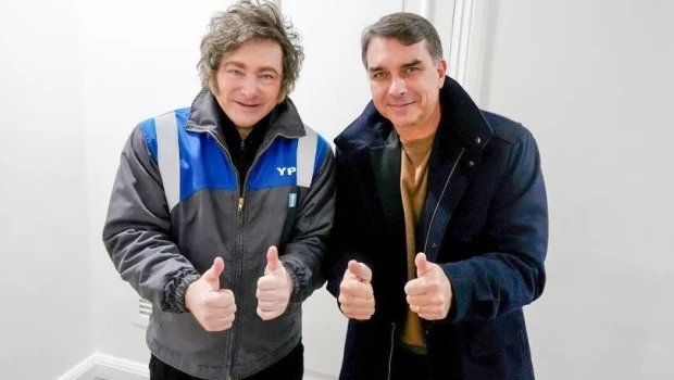 Milei confirmó que viajará a Brasil para apoyar a Flavio Bolsonaro