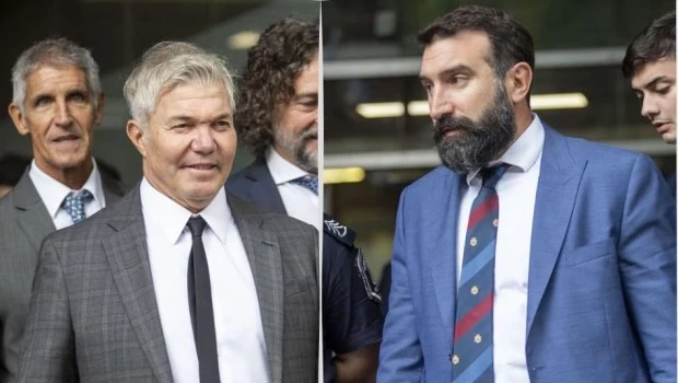 Fernando Burlando (abogado querellante que representa a Dalma y Gianinna Maradona) y Francisco Oneto (defensor del neurocirujano Leopoldo Luque).