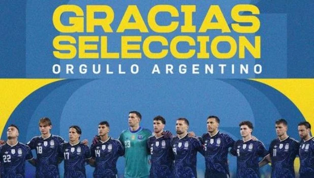 Polémica en Rosario: Central saludó a la Selección con una foto sin Messi