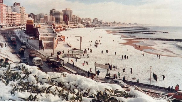 Se cumplen 35 años de la histórica nevada en Mar del Plata