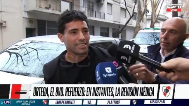 Francisco Ortega se realizó la revisión médica y ya es parte del plantel de River.