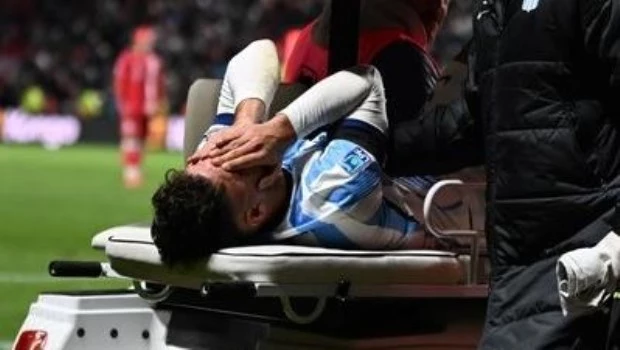 Terrible noticia para Racing: Di Cesare se fracturó el peroné