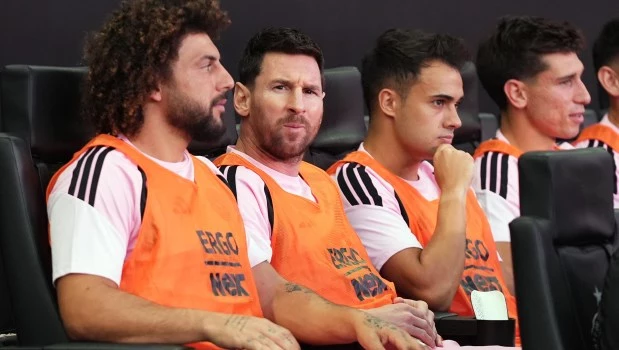 Lionel Messi integró el banco de suplentes de Inter Miami en el partido de ayer.