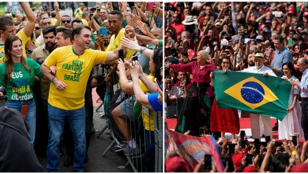 Bolsonaro y Lula arrancaron en sus respectivas cunas políticas: el senador en Copacabana; el presidente en la periferia paulista.