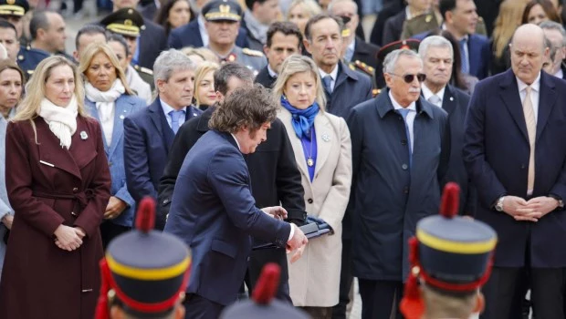 Milei en el acto para conmemorar a San Martín: "Hoy la libertad se enfrenta a nuevos enemigos, internos y externos"