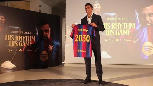 Rodri, tras firmar hasta 2030: "El Barça era mi primera opción"