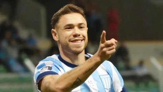Tomás Conechny marcó el único gol de la noche en San Luis y le dio una alegría a Racing.