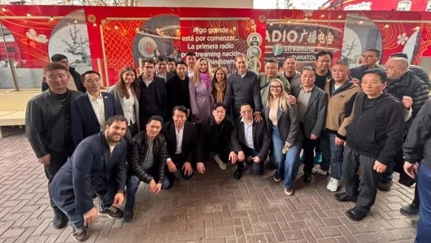 Karina Milei, Santilli y Pilar Ramírez recorrieron una obra en el barrio porteño de Belgrano