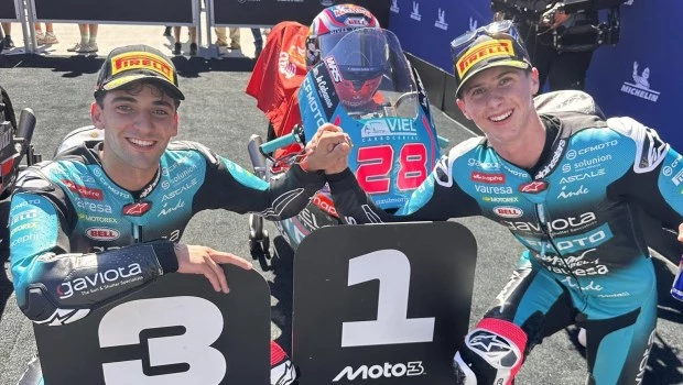 Moto3: Morelli terminó tercero en el GP de Aragón
