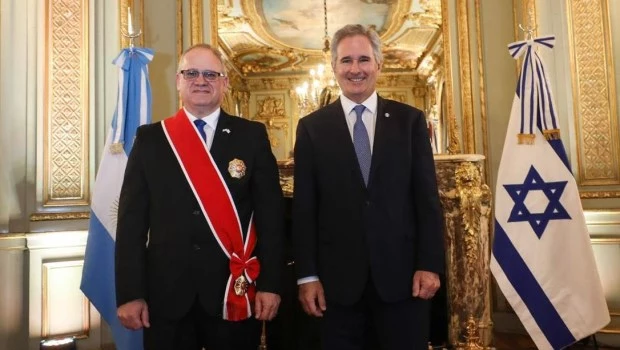 Quirno condecoró al embajador de Israel por sus 4 años de misión diplomática en Bs As