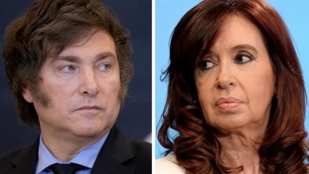 Una encuesta nacional con vistas a 2027 ubica primero a Milei y segunda a Cristina Kirchner
