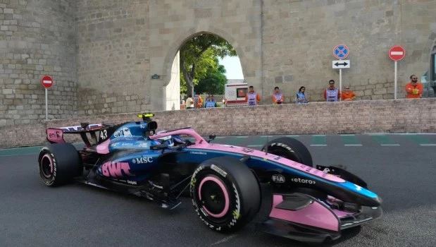 Colapinto terminó undécimo en la segunda práctica libre del Gran Premio de Azerbaiyán
